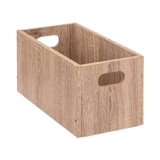 Smal Opbergkrat in Eiken-look met Handvaten